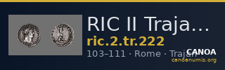 RIC II Trajan 222 — CANOA