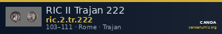 RIC II Trajan 222 — CANOA