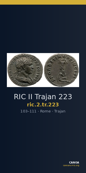 RIC II Trajan 223 — CANOA