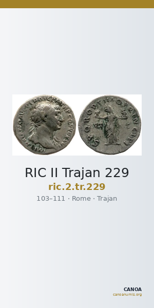 RIC II Trajan 229 — CANOA