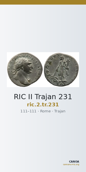 RIC II Trajan 231 — CANOA