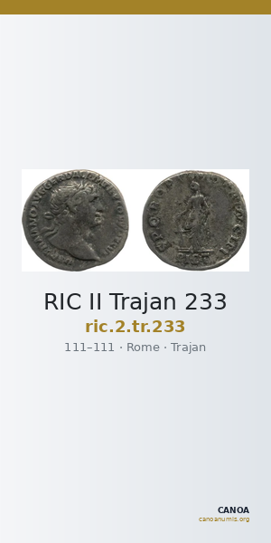 RIC II Trajan 233 — CANOA