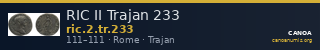 RIC II Trajan 233 — CANOA