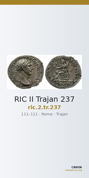 RIC II Trajan 237 — CANOA