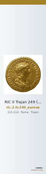 RIC II Trajan 249 (aureus) — CANOA
