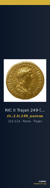 RIC II Trajan 249 (aureus) — CANOA