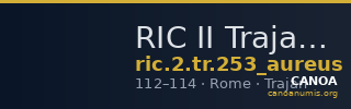 RIC II Trajan 253 (aureus) — CANOA