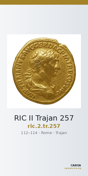 RIC II Trajan 257 — CANOA