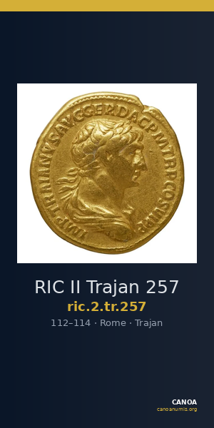 RIC II Trajan 257 — CANOA