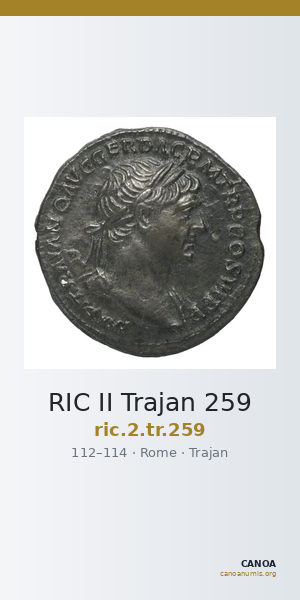 RIC II Trajan 259 — CANOA
