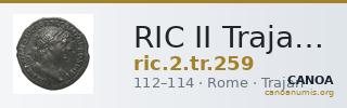 RIC II Trajan 259 — CANOA