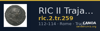 RIC II Trajan 259 — CANOA