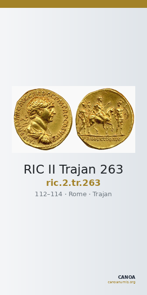 RIC II Trajan 263 — CANOA
