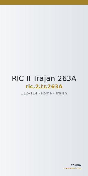 RIC II Trajan 263A — CANOA
