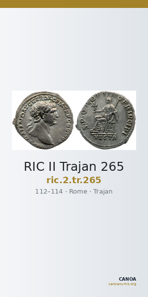 RIC II Trajan 265 — CANOA