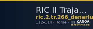RIC II Trajan 266 (denarius) — CANOA
