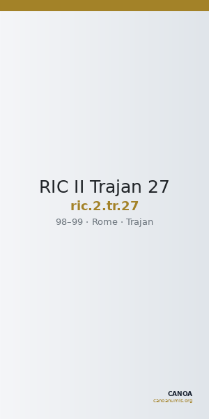 RIC II Trajan 27 — CANOA