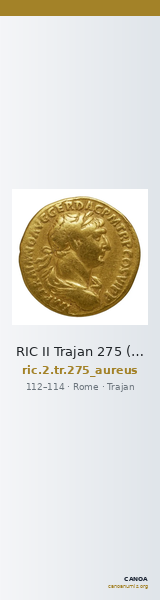 RIC II Trajan 275 (aureus) — CANOA