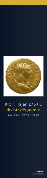 RIC II Trajan 275 (aureus) — CANOA