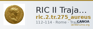 RIC II Trajan 275 (aureus) — CANOA