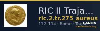 RIC II Trajan 275 (aureus) — CANOA