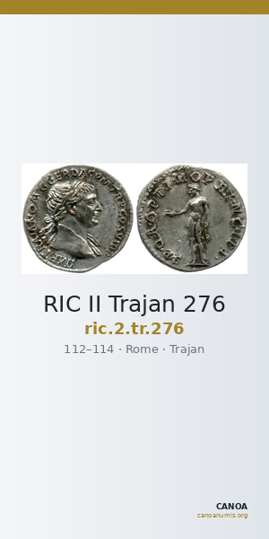 RIC II Trajan 276 — CANOA