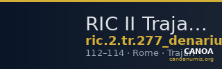 RIC II Trajan 277 (denarius) — CANOA