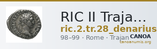 RIC II Trajan 28 (denarius) — CANOA