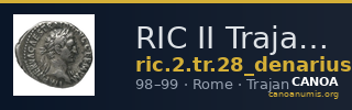RIC II Trajan 28 (denarius) — CANOA