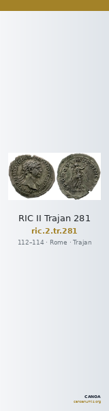 RIC II Trajan 281 — CANOA