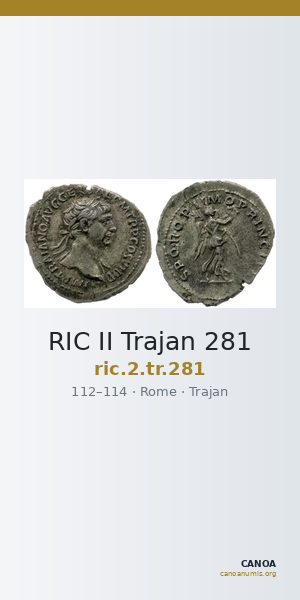 RIC II Trajan 281 — CANOA