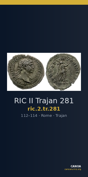 RIC II Trajan 281 — CANOA