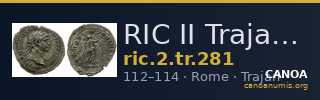 RIC II Trajan 281 — CANOA