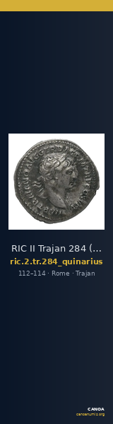 RIC II Trajan 284 (quinarius) — CANOA