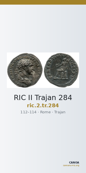 RIC II Trajan 284 — CANOA