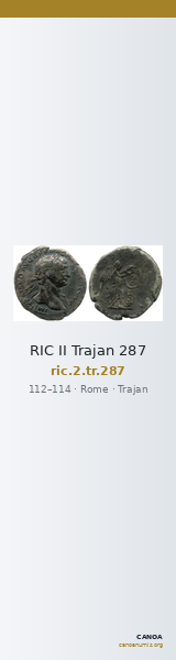 RIC II Trajan 287 — CANOA