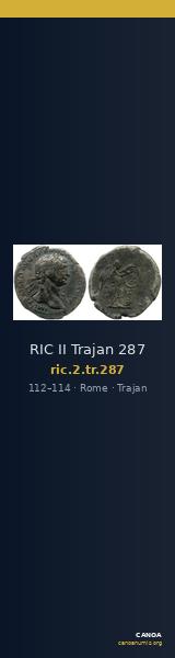RIC II Trajan 287 — CANOA