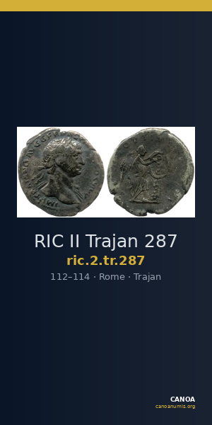 RIC II Trajan 287 — CANOA