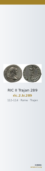 RIC II Trajan 289 — CANOA