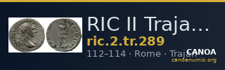 RIC II Trajan 289 — CANOA
