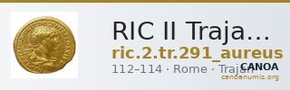 RIC II Trajan 291 (aureus) — CANOA