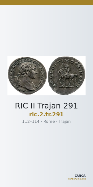RIC II Trajan 291 — CANOA
