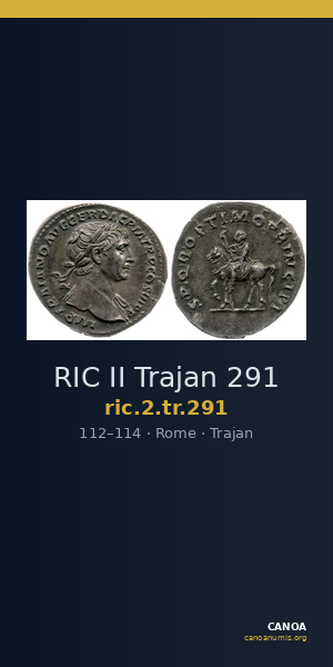 RIC II Trajan 291 — CANOA