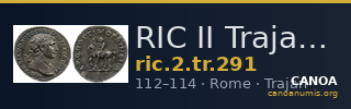 RIC II Trajan 291 — CANOA