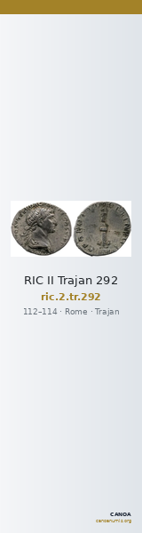 RIC II Trajan 292 — CANOA