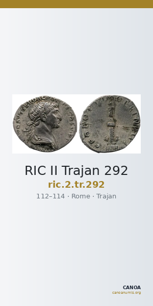 RIC II Trajan 292 — CANOA