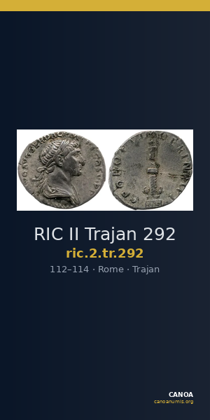 RIC II Trajan 292 — CANOA