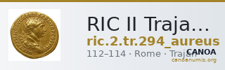 RIC II Trajan 294 (aureus) — CANOA