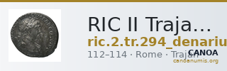 RIC II Trajan 294 (denarius) — CANOA
