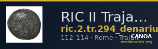 RIC II Trajan 294 (denarius) — CANOA